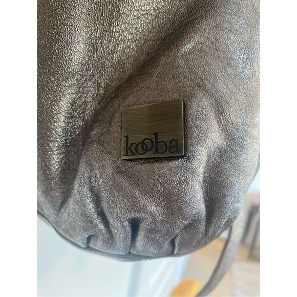 Kooba Silver Mettalic Soft Leather Large Tote - Picture 2 of 10